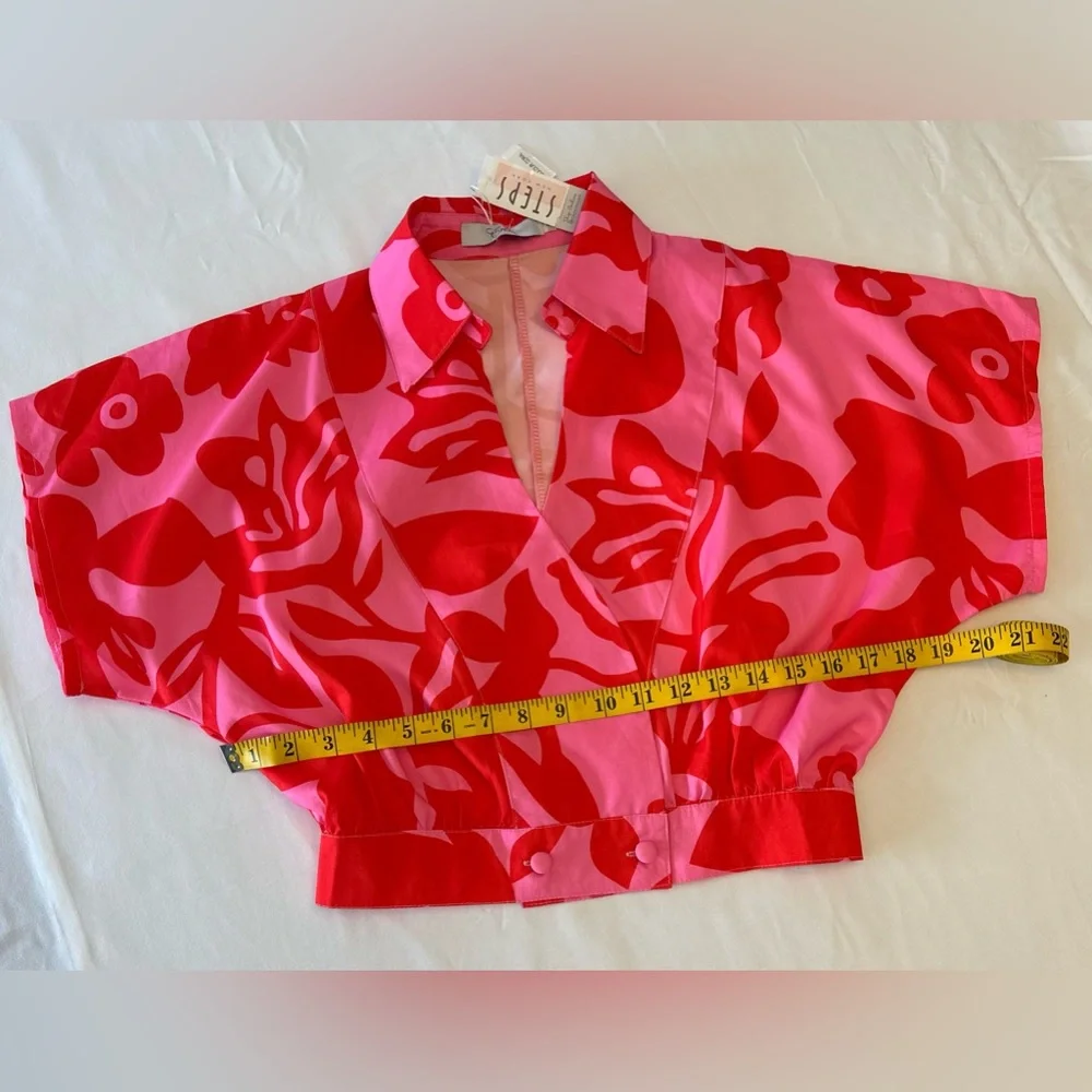 NWT Tropical Crop Top - Picture 7 of 7